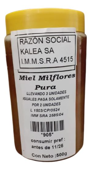 Imagen de Miel pura mil flores  500g
