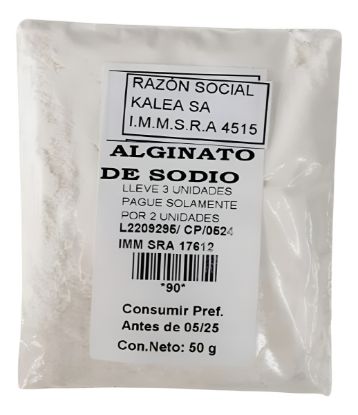 Imagen de Alginato de sodio 50 gr
