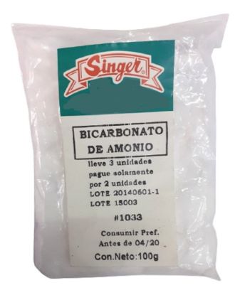 Imagen de Bicarbonato de amonio 100 g