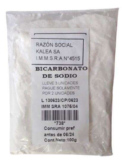 Imagen de Bicarbonato de sodio 100 gr