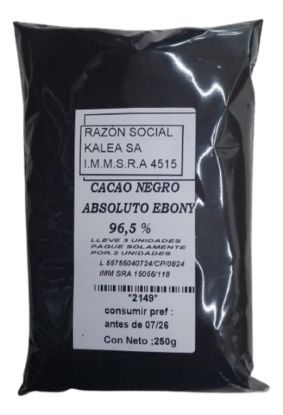 Imagen de Cacao negro absoluto ebony nigeria 250 g