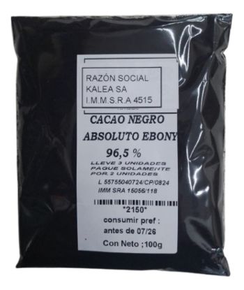 Imagen de Cacao negro absoluto ebony nigeria 965 100 g