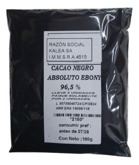 Imagen de Cacao negro absoluto ebony nigeria 965 100 g