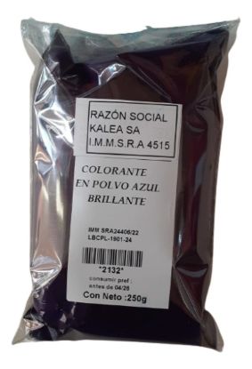 Imagen de Colorante en polvo azul brillante 250 g