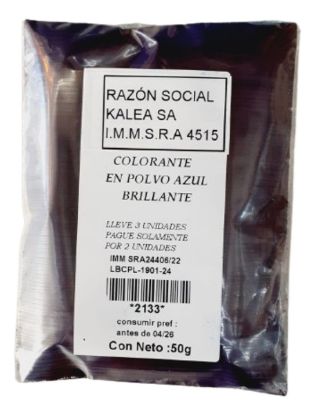 Imagen de Colorante en polvo azul brillante 50 g