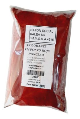 Imagen de Colorante en polvo rojo ponceau 250 g