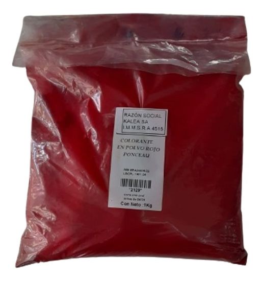 Imagen de Colorante rojo ponceau en polvo  1 k