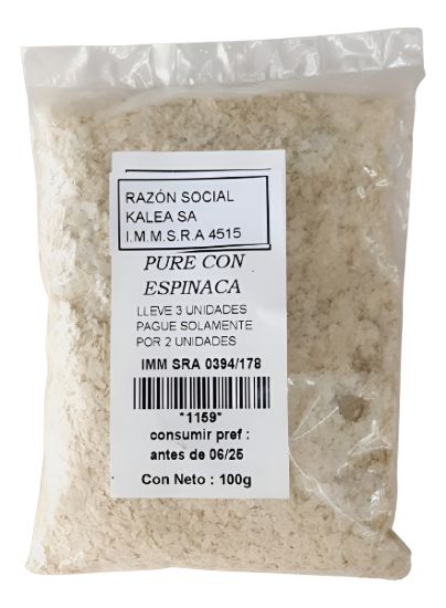 Imagen de Pure con espinaca 100 gr