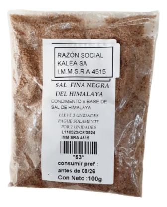 Imagen de Sal negra fina del himalaya 100 g