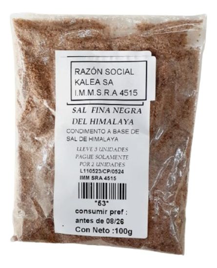 Imagen de Sal negra fina del himalaya 100 g
