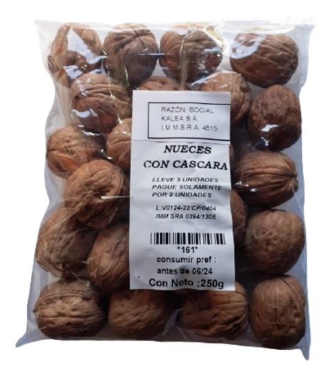 Imagen de Nueces con cascara  250 gr