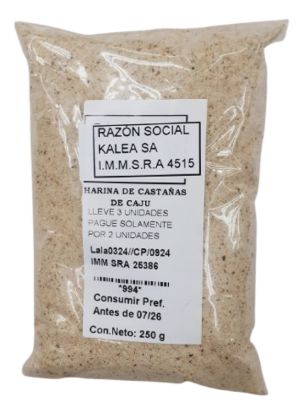 Imagen de Harina de castañas caju 250 gr