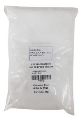 Imagen de Sulfato magnesio sal de  epsom  inglesa 1 kg