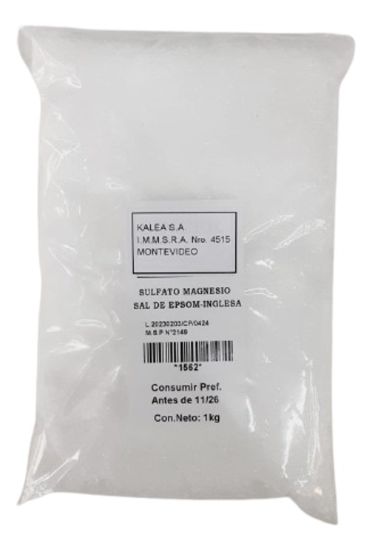Imagen de Sulfato magnesio sal de  epsom  inglesa 1 kg