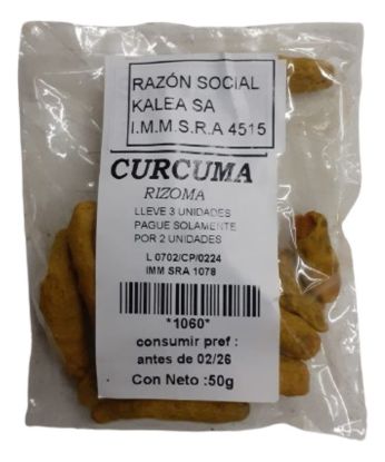 Imagen de Curcuma raiz rizoma 50 gr