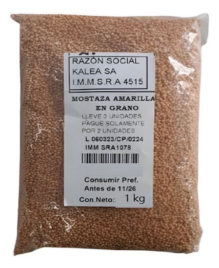 Imagen de Mostaza en polvo amarilla tipo coleman 1 kg