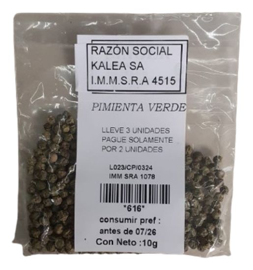 Imagen de Pimienta verde 10 gr