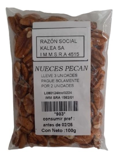 Imagen de Nueces pecan peladas  100 gr