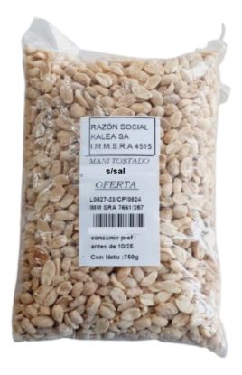 Imagen de Mani sin sal 750 gr