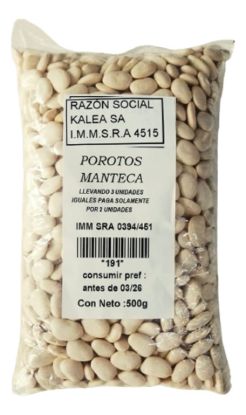 Imagen de Porotos manteca 500 gr