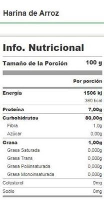 Imagen de Harina de arroz 500 gr