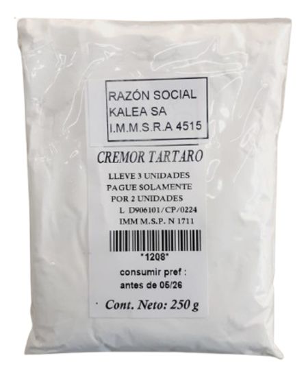 Imagen de Cremor tartaro 250 gr