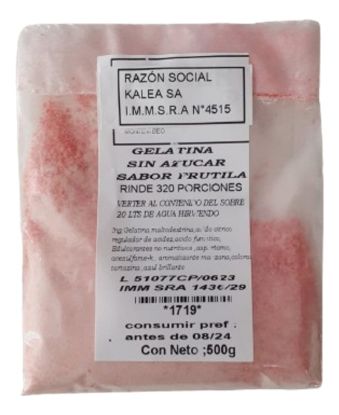 Mostrar detalles de Gelatina de frutilla sin azucar 320 porc. 500 gr Imagen de Gelatina de frutilla sin azucar 320 porc. 500 gr
