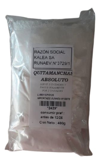 Imagen de Percarbonato-bicarbonato de sodio quitamanchas 400 gr