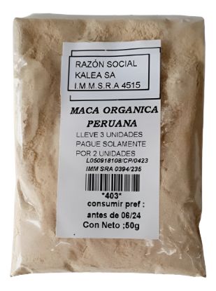 Imagen de Maca organica peruana 50 gr