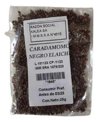 Imagen de Cardamomo elaichi negro pelado 25 gr