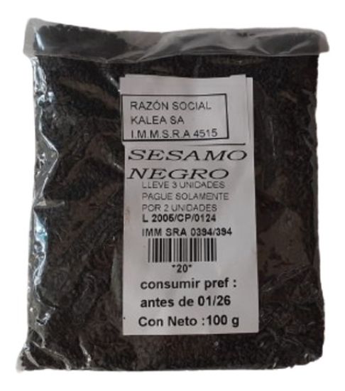 Imagen de Sesamo negro 100 gr