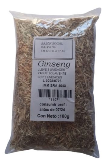 Imagen de Raiz de ginseng 100 gr