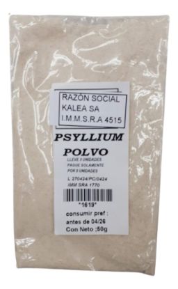Mostrar detalles de Psylium en polvo 50 gr Imagen de Psylium en polvo 50 gr