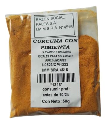 Imagen de Curcuma con pimienta 50 gr