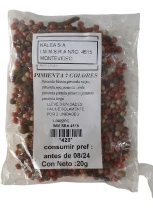 Imagen de Pimienta 7 colores 50 gr