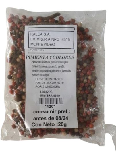 Imagen de Pimienta 7 colores 50 gr