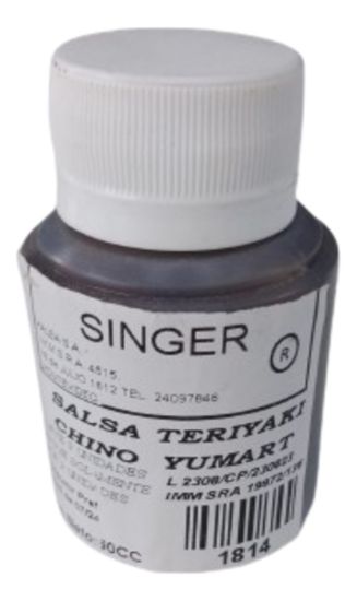 Imagen de Salsa teriyaki chino singer 60 ml