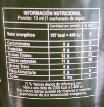Mostrar detalles de Aceite de coco 600 cc Imagen de Aceite de coco 600 cc
