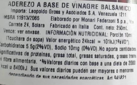 Imagen de Crema  aceto balsamico