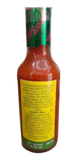 Imagen de Tabasco habanero hot 60 ml