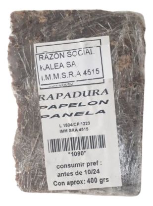 Imagen de Rapadura-papelon-panela peso aprox 400 grs