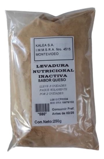 Imagen de Levadura inactiva sabor queso 25o gr