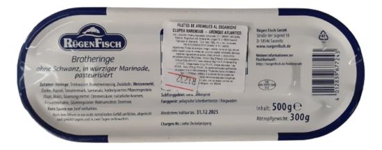 Imagen de Arenques lata  alemánes  frito  500 gr