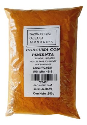 Imagen de Curcuma con pimienta 250 gr