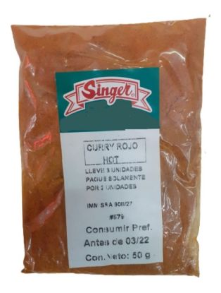 Imagen de Curry picante  rojo hot  50 gr