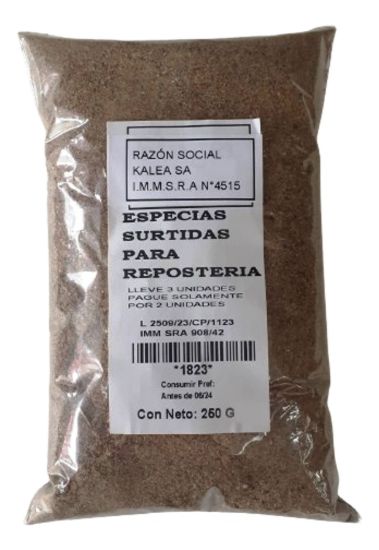 Imagen de Especias surtidas para reposteria 250 gr