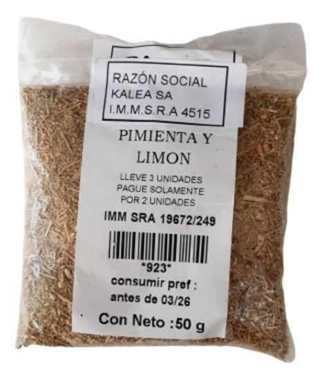 Imagen de Limon y pimienta 50 gr