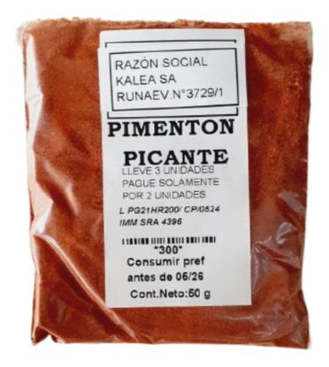 Imagen de Pimenton picante 50 gr
