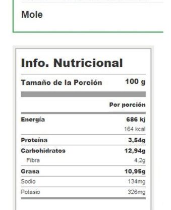 Imagen de Salsa mole 50 gr