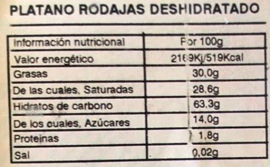 Imagen de Banana 250gr